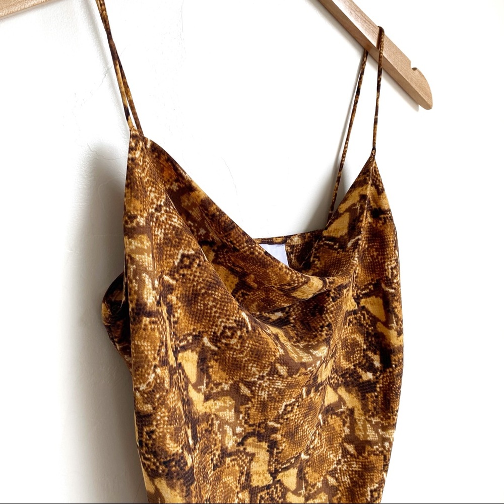 J.O.A Python Print Midi Dress - image 6